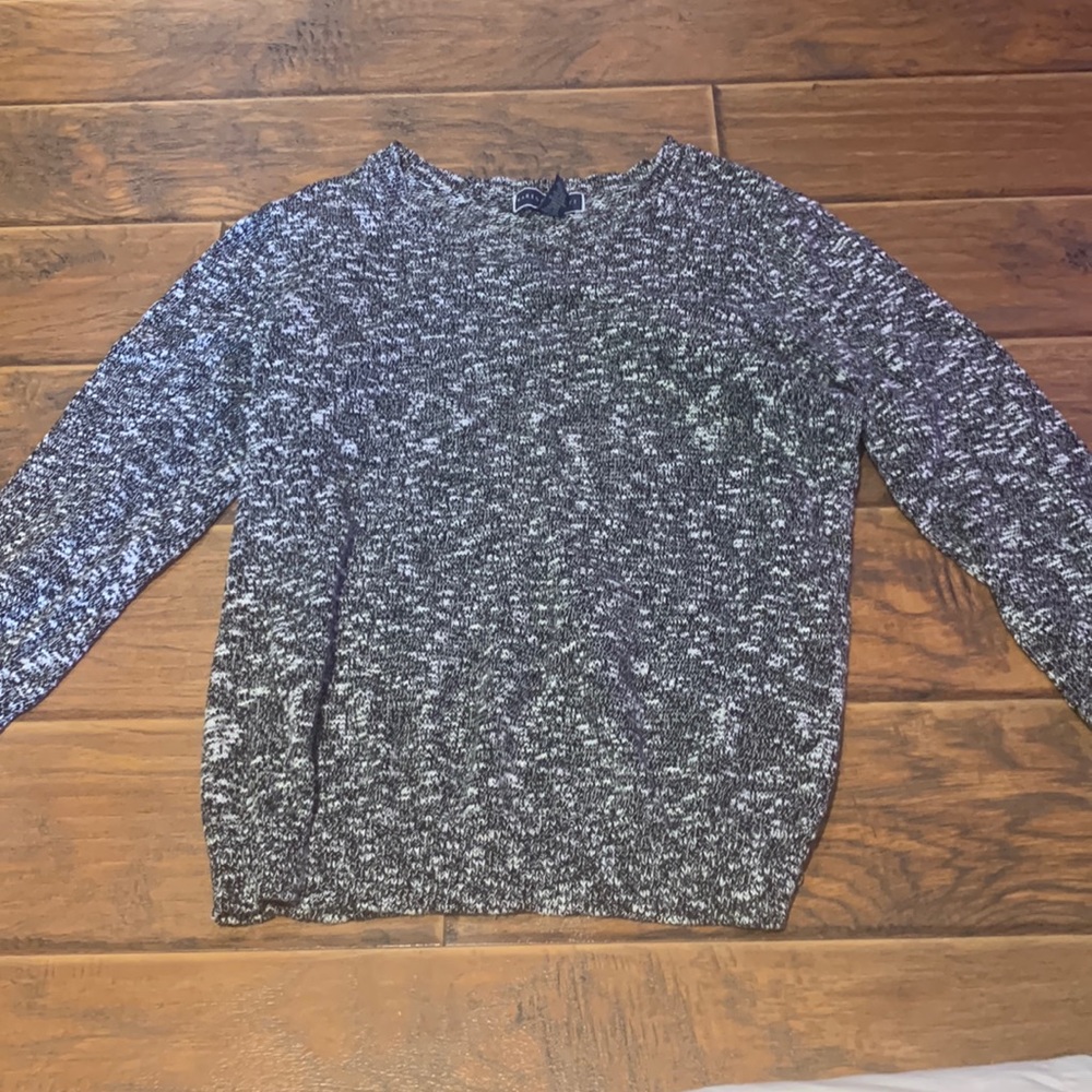 heathered knitted sweater